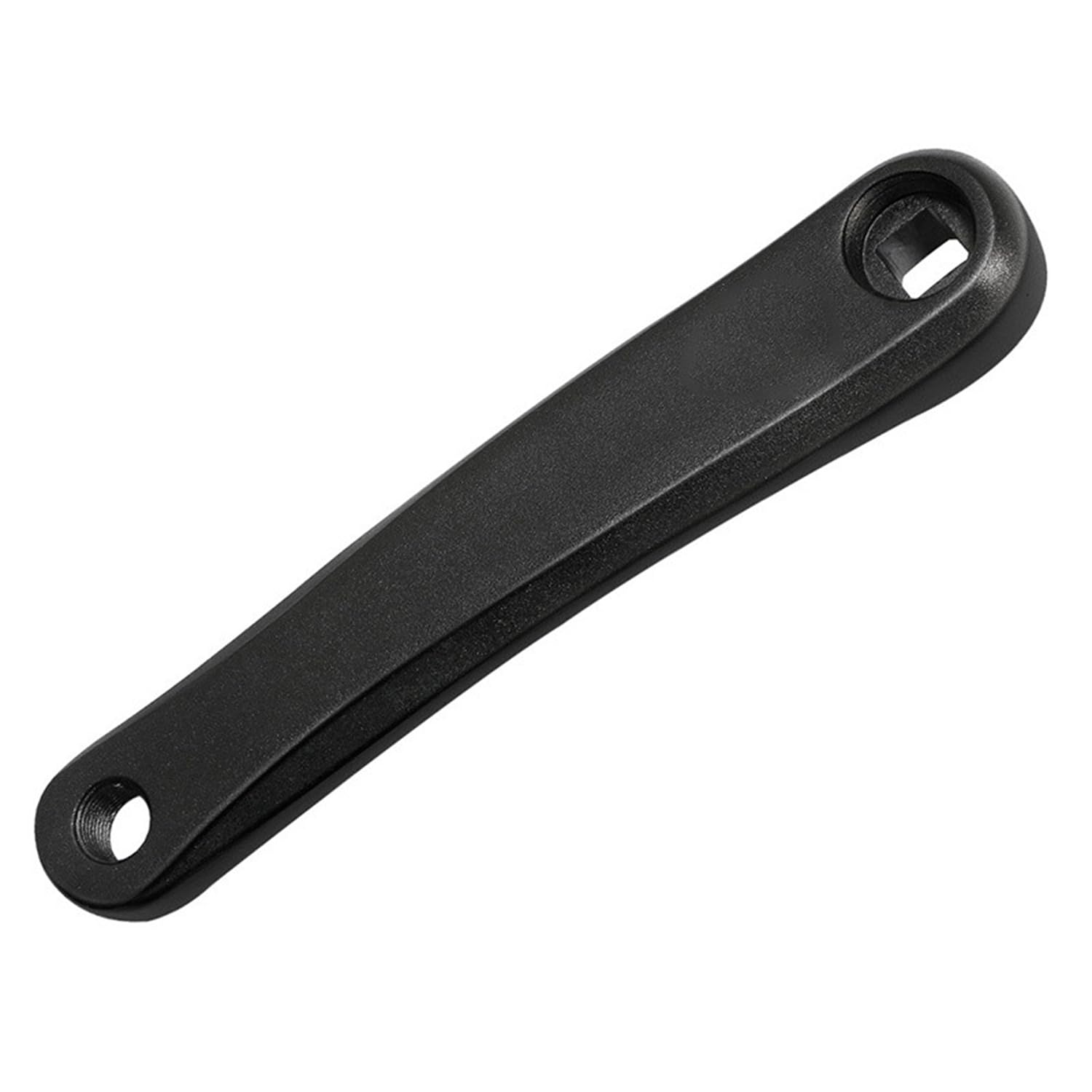QIAMNI Bicycle Left Crank Arm Set Bike Left Crank Arm Set 170mm Aluminium Single Speed MTB Crankset(Square Hole/Rhombic Hole) (Square Hole Black)