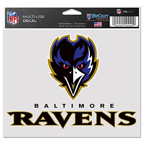 Autocollant Ravens de Baltimore NFL ultra résistant aux finitions chromatiques durables