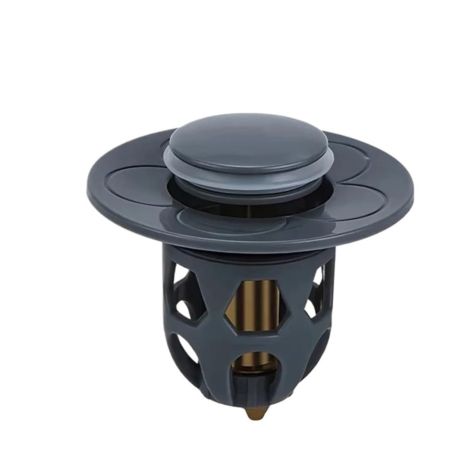 Sink Plug Bathroom Pop Up Stopper Universal Drain Washbasin Filter Bathtub Basin Cover Strainer For Bathtub(Grey)