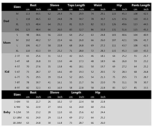 Conjunto de pijamas de Natal para a família, com dizeres e estampa xadrez, blusa de manga comprida e