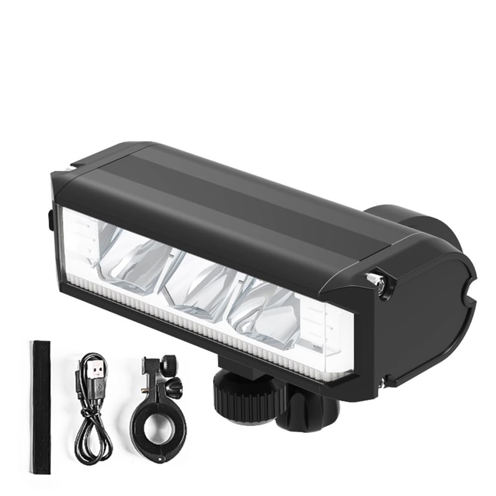 Światło rowerowe 8000mAh 5 LED Światło rowerowe przednie Akumulatorowa latarka LED 5200LM Światło czołowe z power bankiem Akcesoria rowerowe(S610)