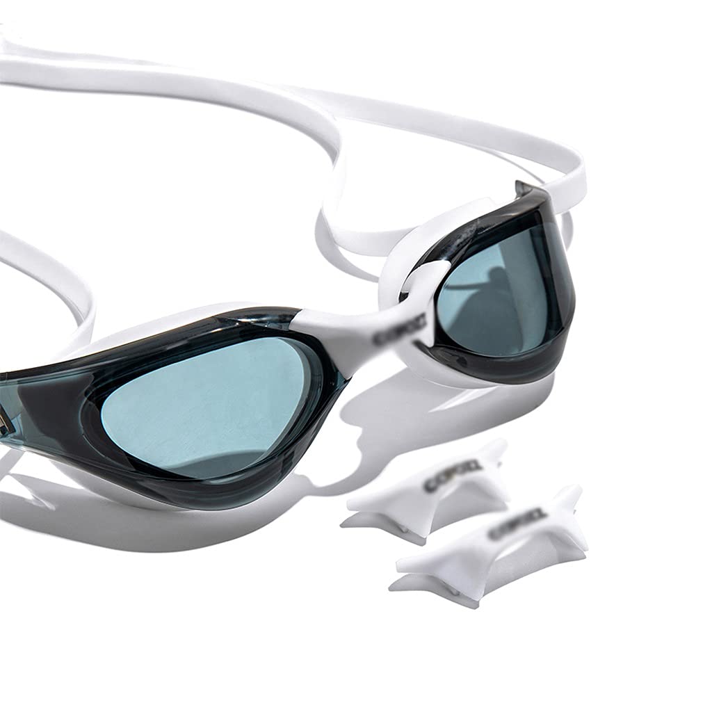 Professionelle wasserdichte Beschichtung, klare doppelte Antibeschlag-Schwimmbrille, UV-Schutz für Herren und Damen, Schwimmbrille mit Etui (Farbe: D) (A)
