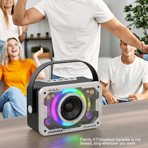 Máquina Portátil de karaokê Infantil Com Alto-falante, Microfone, Material ABS para karaokê e Viagen