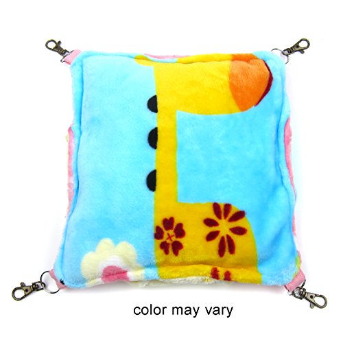 Alfie Pet - Mallory Hanging Hammock Bed For Mouse, Chinchilla, Rat, Gerbil And Dwarf Hamster - Color: Pink, Size: Medium 9" X 9" #TOP3