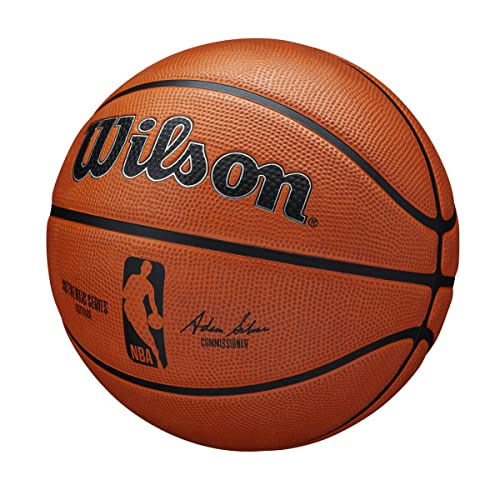 Wilson Basketball, NBA Authentic Series Model, Outdoor, Tackskin Rubber, Size: 7, Brown, Size 7 - Image 3