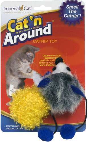 Imperial Cat Cat and Around, Hedgehog and Ball, Catnip Toy Duo