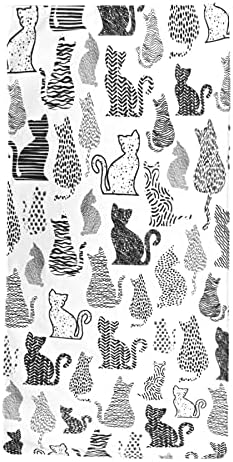 LIVILAN Cat Kitten Beach Towel for Women, Microfiber Anime Picnic Bath Pool Yoga Towel, Soft Cute Quick Dry and Sand Proof Beach Towels, Cat Hello Kitty Gifts for Cat Lover Thin Towels 30”x60”