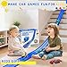 Flex Race Tracks for Kids, 16Ft Flexible Race Car Ramp Track Set for Hot Wheel Race Tracks Cars Portable DIY Race Track Toy for Boys Age 3 4 5 6 7 Years Old Boys Girls Kids Birthday Gifts - Blue