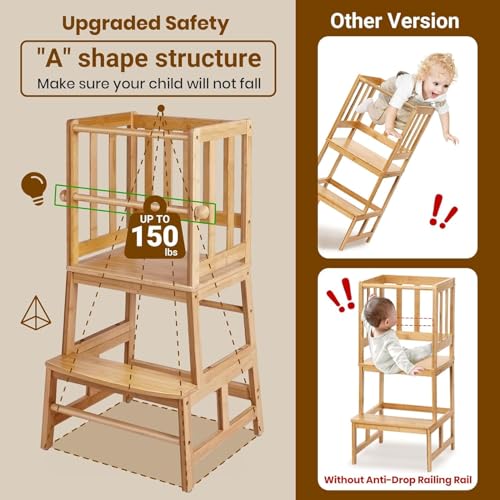 Cosyland CS0003 Kids Kitchen Step Stool,Toddler Standing Tower thumb #1