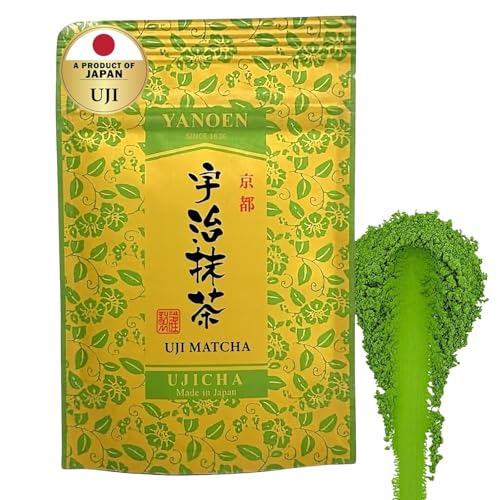 Ceremonial Grade Uji Matcha Powder - Stone-Ground from Kyoto Japan, Umami-Rich for Tea Ceremony Vibrant Green (1.06oz/30g) Zero Sugar Vegan 0 Calories (1.06oz/30g (Uji Matcha))