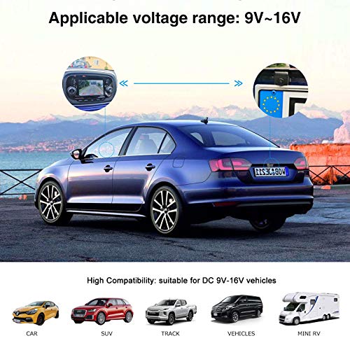 PARKVISION Rückfahrkamera Auto Flexible Einbaulage erlaubt Rückfahrkamera Nachrüsten mit...