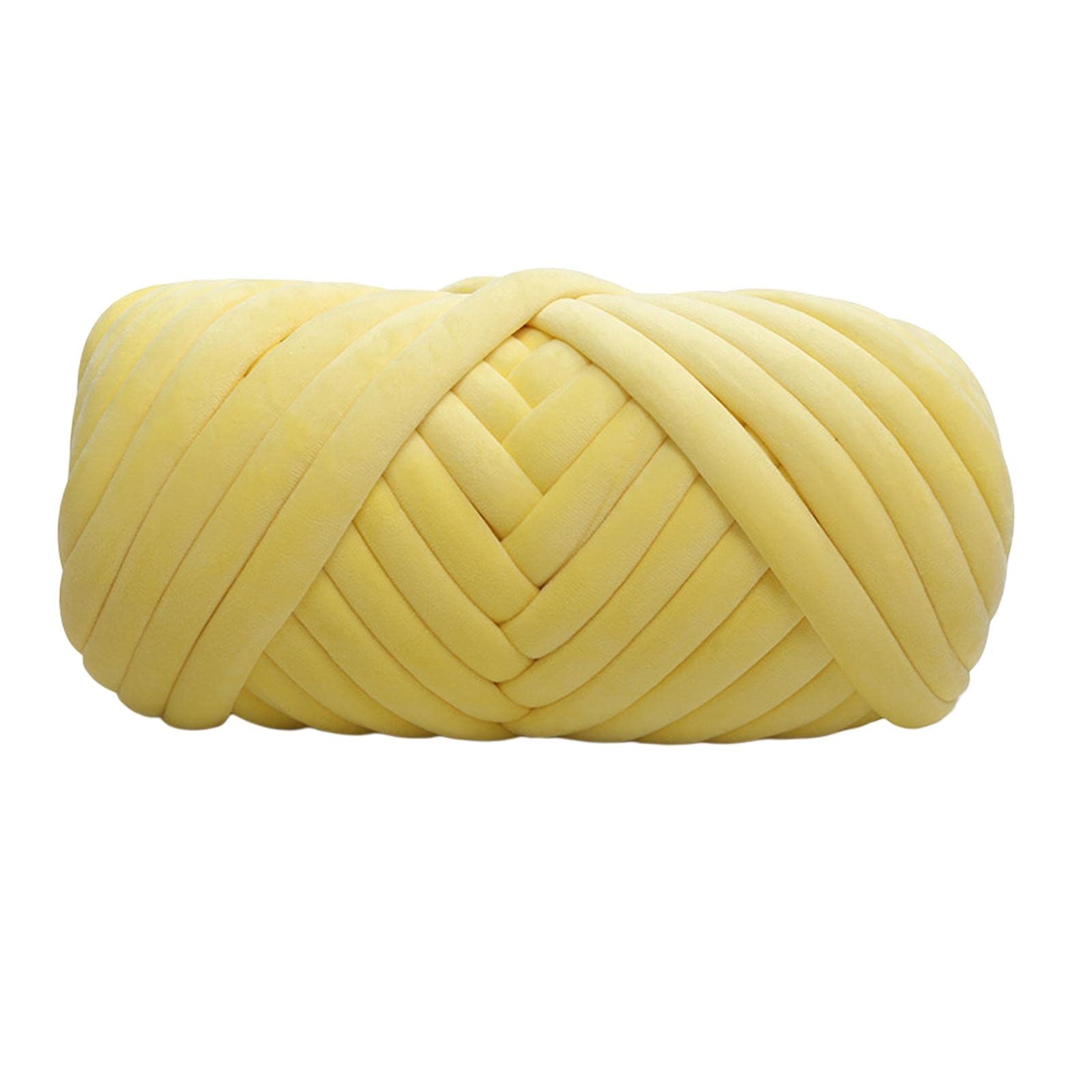 Chunky Chenille Yarn, 1 kg wielokolorowej grubej włóczki do robienia na drutach dywanów, gobelinów, poduszek i szalików(White)