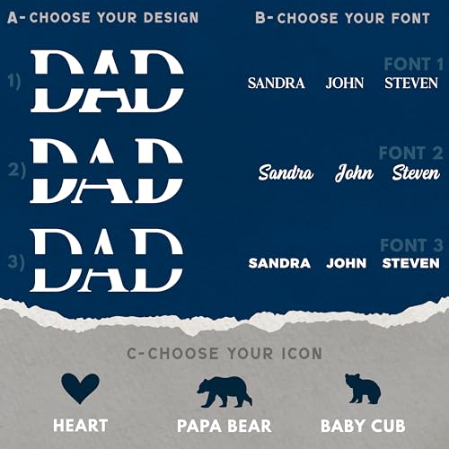 Tabla de cortar personalizada para papá, regalo para el Día del Padre, tabla de madera personalizada con diseño 'Dad' miniatura 2