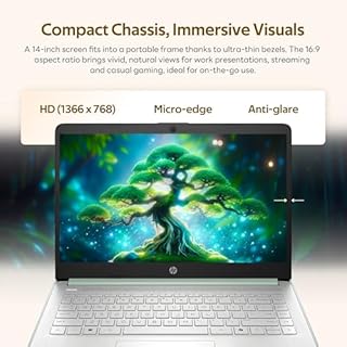 HP Flagship 14" HD Student&Business Laptop with AI Copilot, 13th Gen Intel 4-Core, 4GB RAM, 1.12TB Storage (128GB UFS + 1TB Docking Station), 1 Year Office 365, Wi-Fi 6, Win 11 S, Willow Green