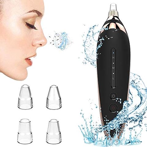 Blackhead Remover Pore Vacuum Cleaner - 2020 Upgraded USB Rechargeable Blackhead and Comedone Acne Extractors Electric Blackhead Removal Suction Extractor Kit Tools with 4 Probes Cover