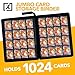 X PRO 1000+ Card Binder - Comes with 200 Card Sleeves | Compatible with TCG, Sports, MTG & More - Ringless Trading Card Binder | 1000 Pockets | TCG Binder