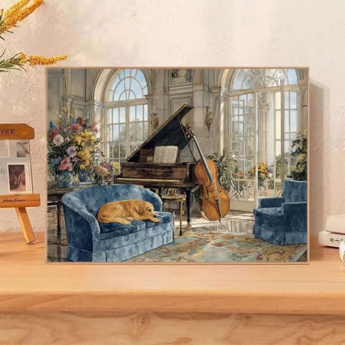Kit diamond painting adulte chien pour créer votre décoration murale de salon