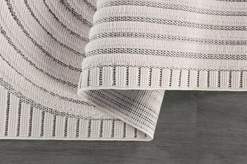 Tapete moderno CAMILSON 8x10 curva blanca miniatura 3