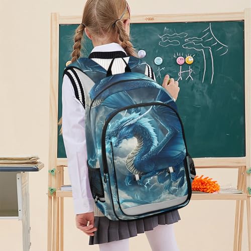 ALAZA Lightning Dragon Blue Laptop Backpack Purse for Women BookBags 17 inch School Bags Men Boys Girls Travel Casual Daypack2