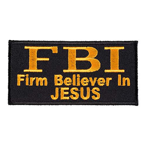 F.B.I. Firm Believer In Jesus Patch, Christian Patches