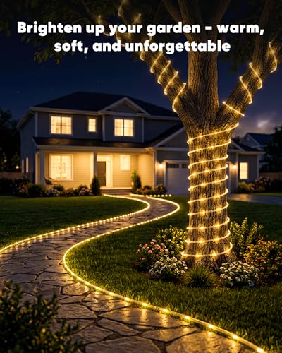 39ft Solar Powered Rope Lights Outdoor Waterproof - image 8