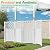 Flamaker Outdoor Privacy Fence Screen Lattice Mesh Outside Screen Enclosure Balcony Panels Wall Air Conditioner Fence Trash Can Pool Equipment Enclosure for Yard Patio Backyard, White