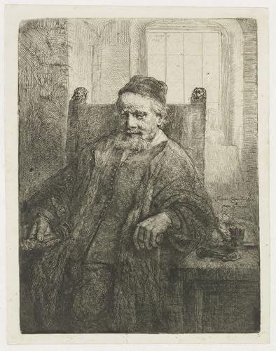 Cuadro Jan Lutma de Rembrandt póster artístico de alta calidad 60x90