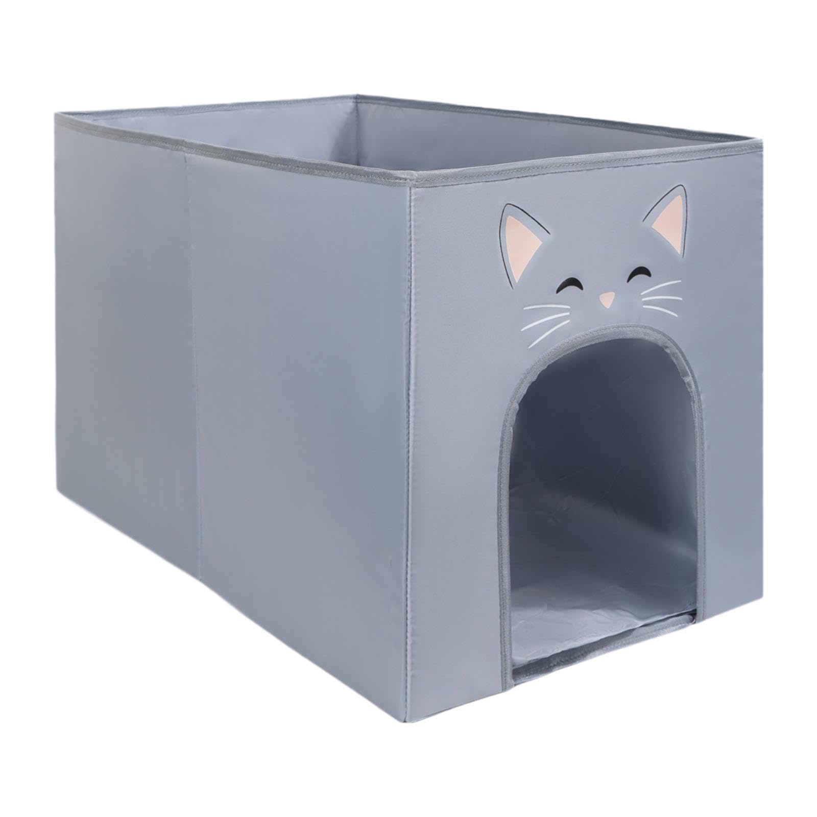 Arenero para Gatos Compacto Multifuncional Que Evita Salpicaduras.