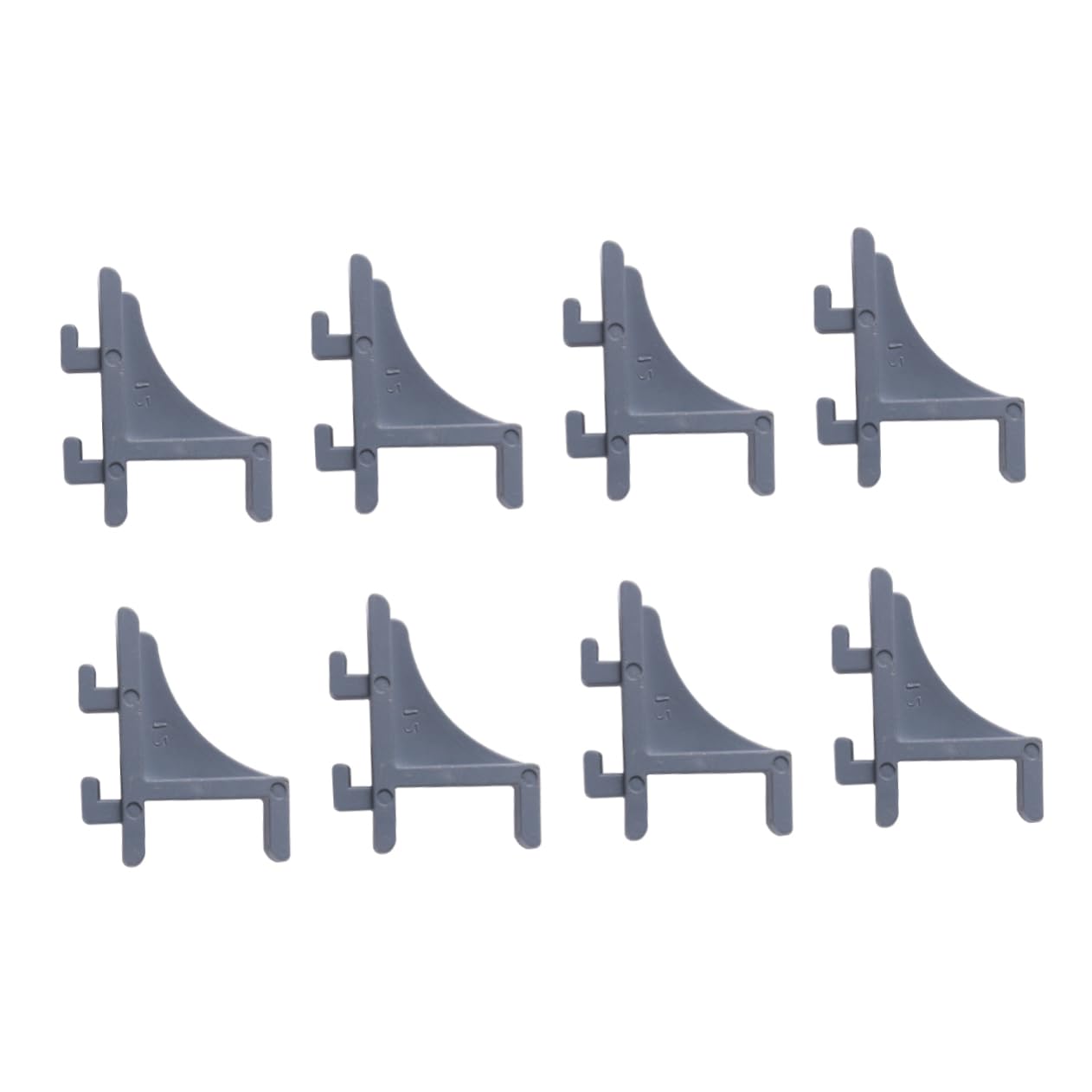 DOITOOL 8Pcs Refrigerator Shelf Clips Shelf Support Bracket for Refrigerator Cooler Freezer (Plastic Size 11)