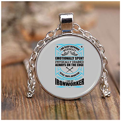 OMANECK Awesome Ironworker Necklaces, I Am an Ironworker Necklace Nickel (Necklace - Nickel - Sport Gray)