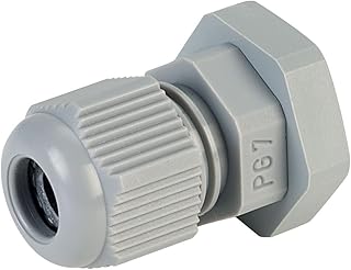 (Waterproof Cable Glands, PG Type Nylon, White, IP66/IP67 Rated (PG7)-(Package 50