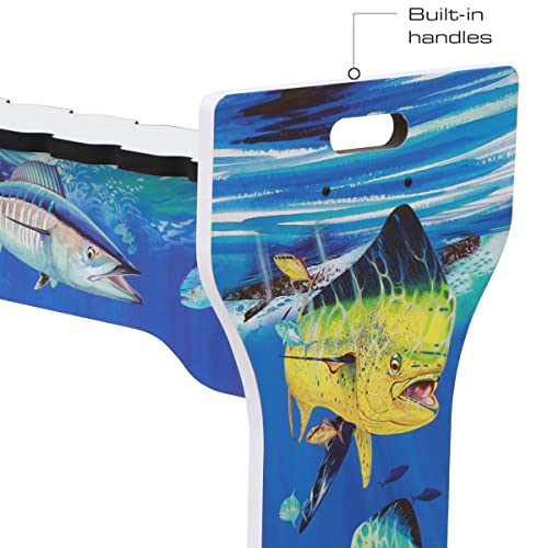 Rush Creek Creations Guy Harvey Deep Sea Double Sided 16 Fishing Rod Rolling Storage Rack #TOP5