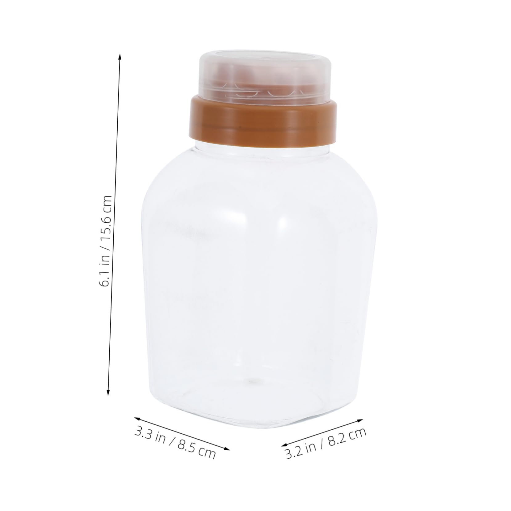 BEBEMOKO 4pcs Clear Plastic Honey Squeeze Bottle Refillable Leak Dispenser for Kitchen Dining and Syrups for Effortless Dispensing