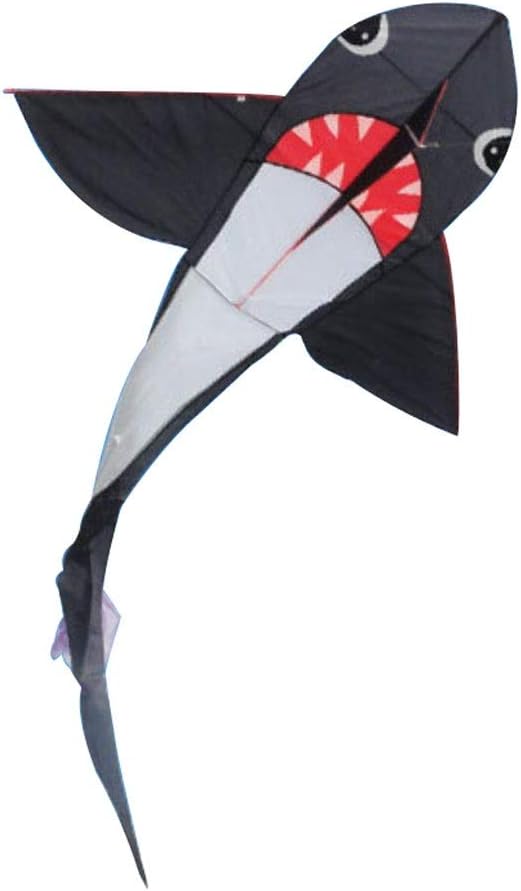Kites Children's Giant Shark Kite 3D Giant Kite Frameless Soft Giant Paraglider Kite (Including 300m Handle Wire Plate Reel) Stunt Kite