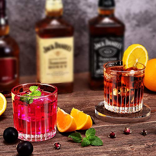 Whiskey Glass Set of 4 (Stripe)