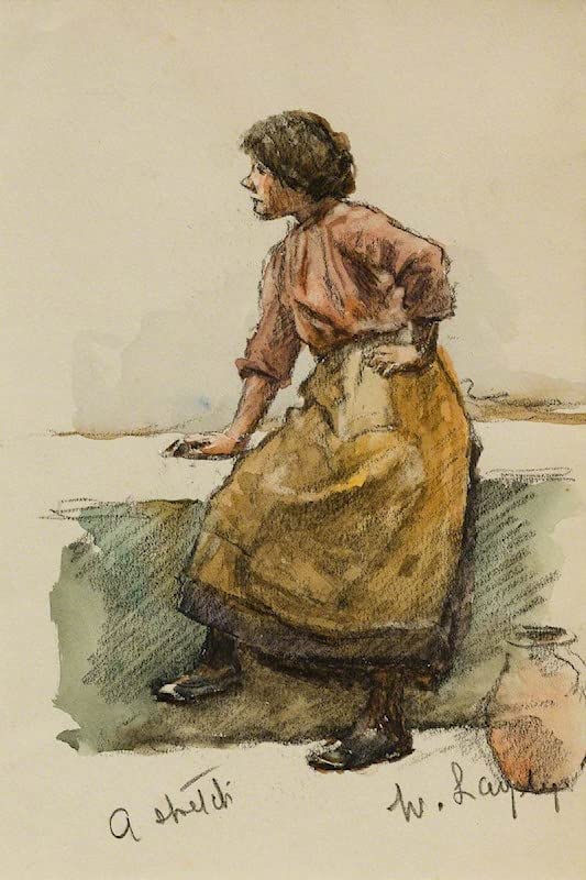 Peinture sur toile tempête de neige Anton Mauve pour salon moderne élégant