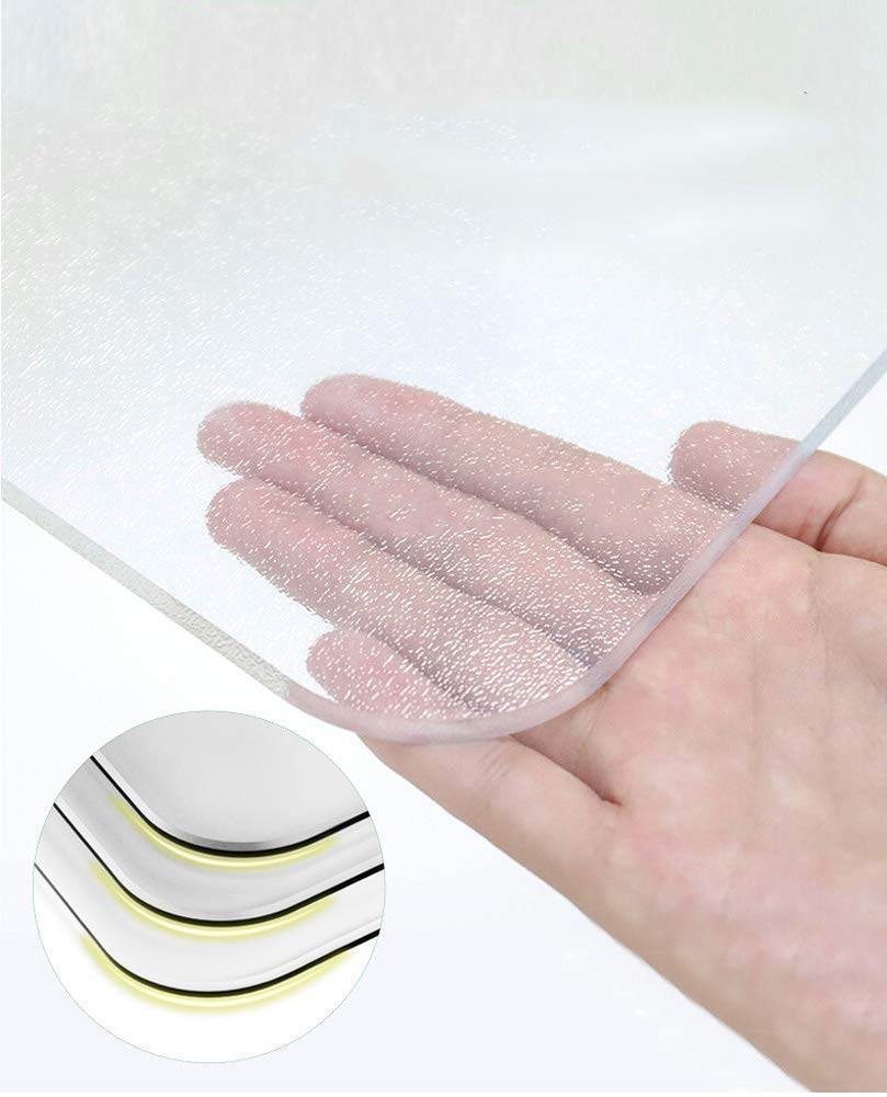 Sous-main Transparent 140x60 Cm - PVC Antidérapant - Protection Bureau Anti-Taches - Imperméable Et Résistant
