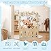 DPDPPL Wooden Baby Shower Crate Closet in Classic Fence Design with Hangers & Handle, Large Crate for Baby Shower Display, Basket for Baby Shower Gifts, Nursery Storage & Decor Organizer