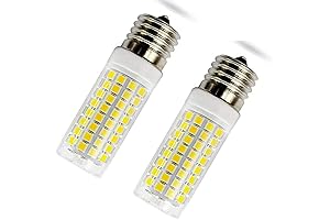 E17 LED Bulb Microwave Oven Light Dimmable 6000K 800lm 8W (2 Pack)