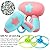 Uooker Cat Toys, 10 Pcs Spinning Shooter Flying Disc Toys with 2 Launchers & 8 Discs for Cats & Children, Interactive Cat Toy, Cat Gifts Funny Flying Toys for Cat Small Dogs Exercise(Pink, Blue)