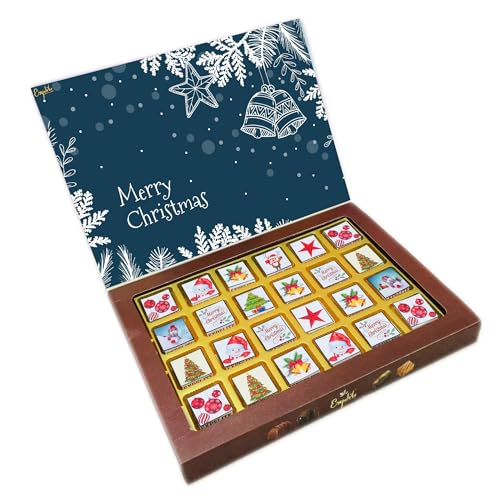 Image of Expelite Merry Christams And New Year Chocolate Gift For Girl Friend - 24 PC Happy Near Year Gift for Employees