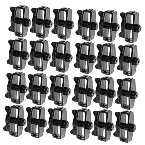 NUOBESTY 24 pièces Tendeur de Fil pour Clôture Noir Serre-câble Portable et Stable Résistant Corrosion pour Barrière Jardin et Fil Inoxydable