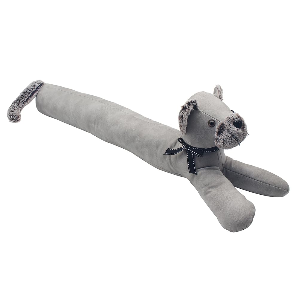 Tamersgifts Assorted Doorstop Door Stop Stopper Filled Heavy Doorstop Faux Leather Novelty Wedge (Grey Cat Draught Excluder)