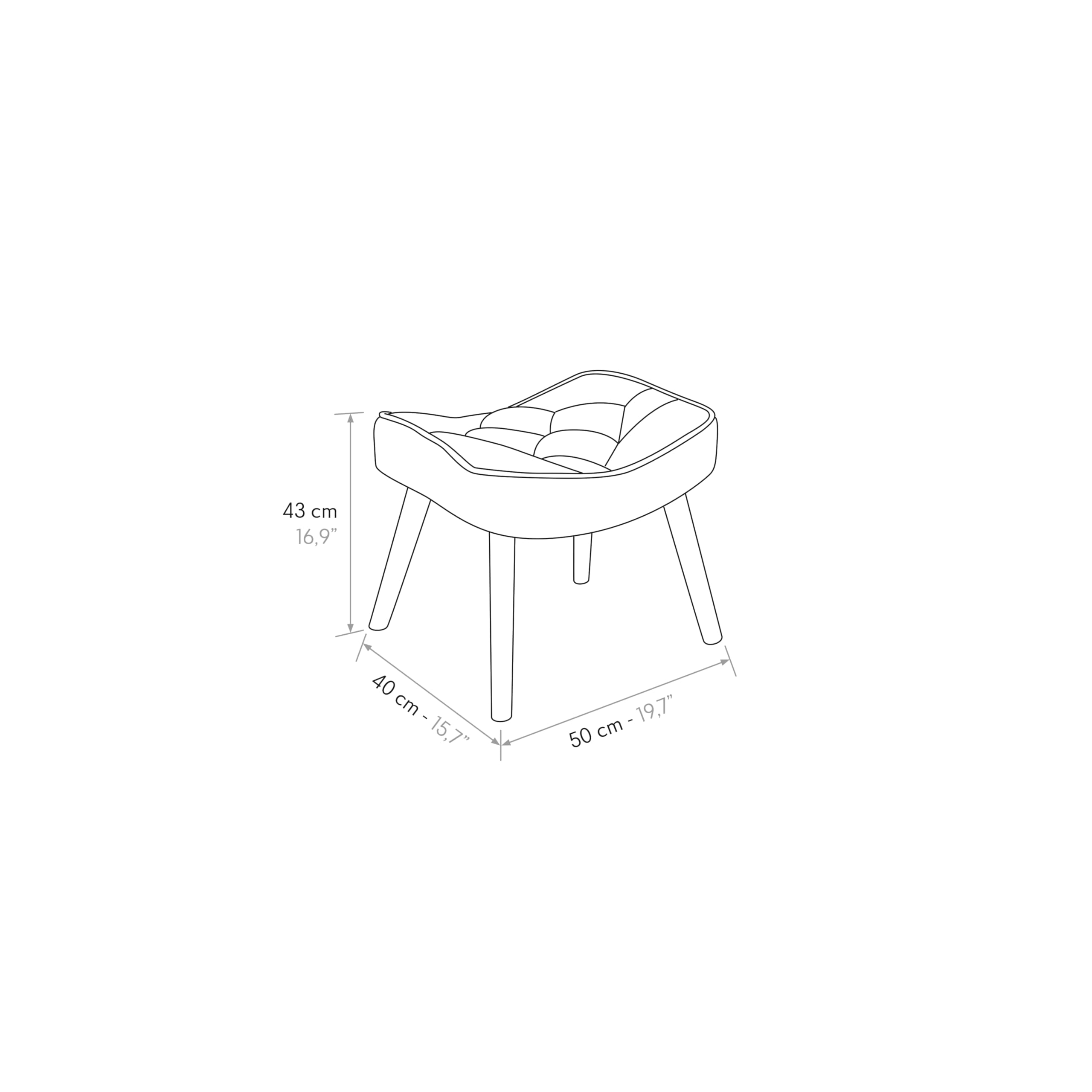 PAZZO DESIGN Poltrona Ludovica, Set Da 1, Multicolore, Poltrona Tessuto, Poltrona Relax, Poltrona Lettura, Poltrona Comoda, Gambe Legno, Con Poggiapiedi - id_2029