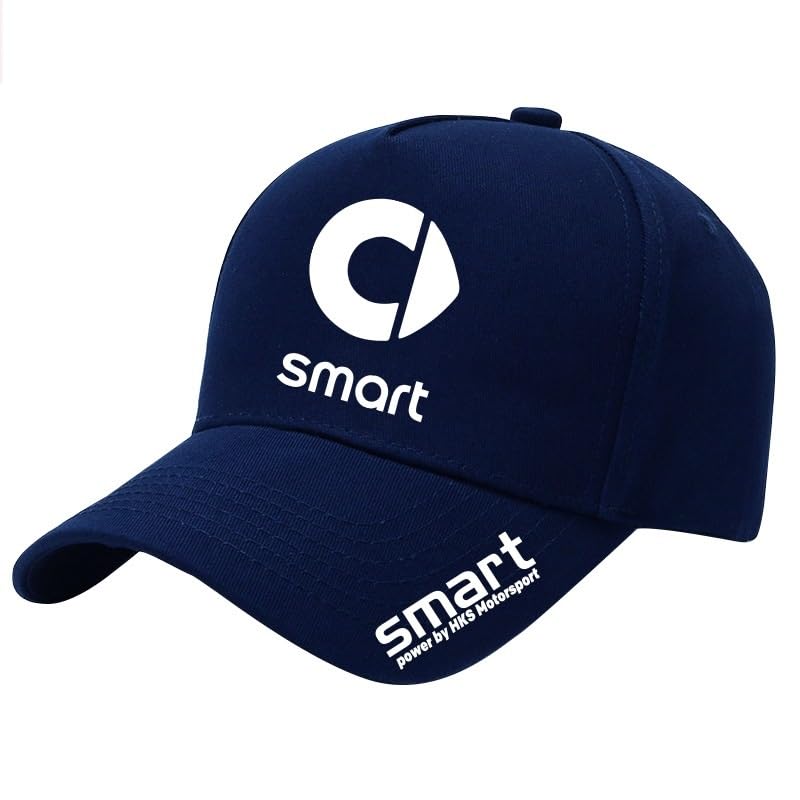 DALINGFA Gorras de Beisbol para Smart Brabus, Hombre Mujer Ajustable Gorras Transpirable Casual Deportes de Sombrero Outdoor Sport,Navy Blue