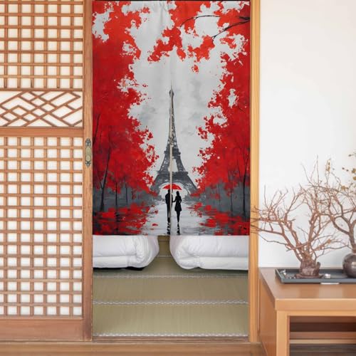 のれん 遮光 おしゃれ 暖簾カーテン 間仕切り 仕切り 目隠し 防寒 防音 厚手 和風 玄関 キッチ リビング 出入り口 グッズ 寝室 春夏秋冬 ロマン バレンタイン 油絵 雨天 幅85x丈200cm