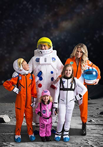 Disfraz de Astronauta para Niños, Mono Naranja en Poliéster miniatura 4
