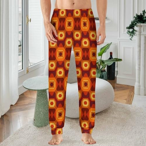 Shining Carpet Pattern Pajama Pants Men Pj Bottoms Sleepwear Lounge Pant2