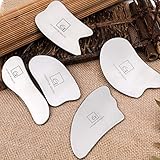 Gua Sha Scraping Massage Tool Jade Set Facial Back Massager for Physical Therapy Reduce Muscle Pain