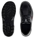 KARAM FS05 Black Leather Safety Shoes for Men | Single Density with Steel Toe | Antistatic, Antislip, Oil & Heat Resistant | Size-10 gallery image